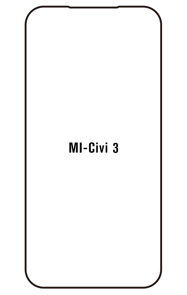 Film hydrogel pour écran Xiaomi Mi Civi 3