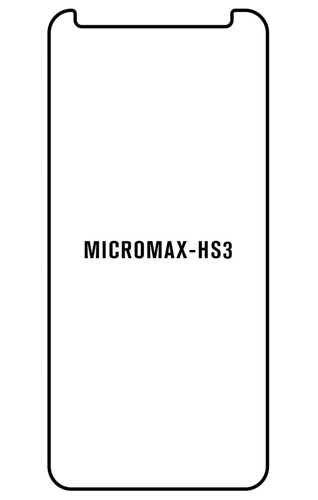 Film hydrogel Micromax HS3 - Film écran anti-casse Hydrogel