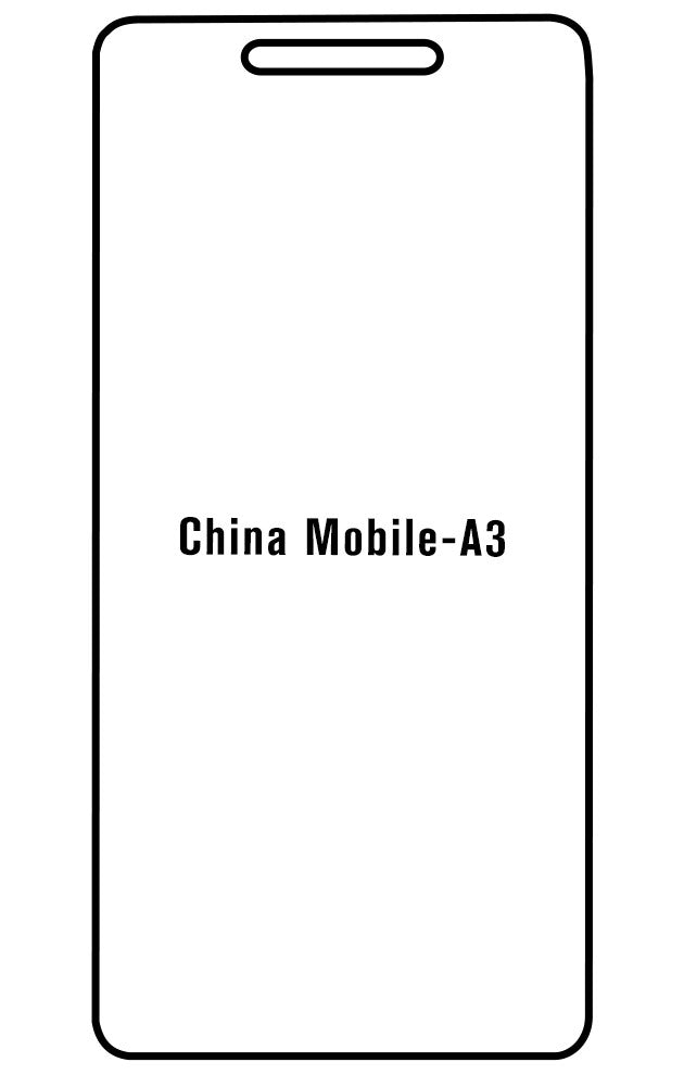 Film hydrogel China Mobile A3 - Film écran anti-casse Hydrogel