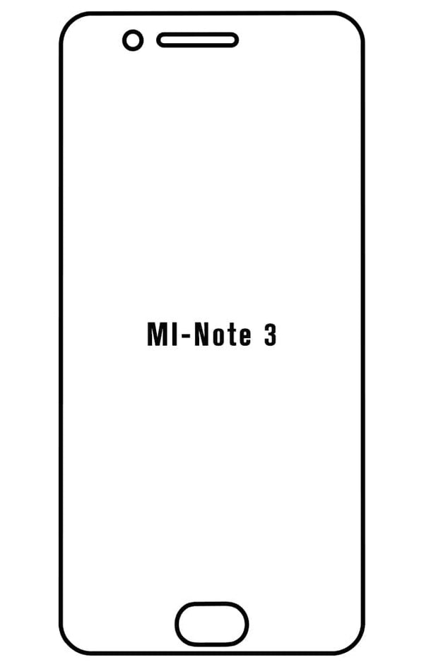 Film hydrogel pour écran Xiaomi Mi Note3