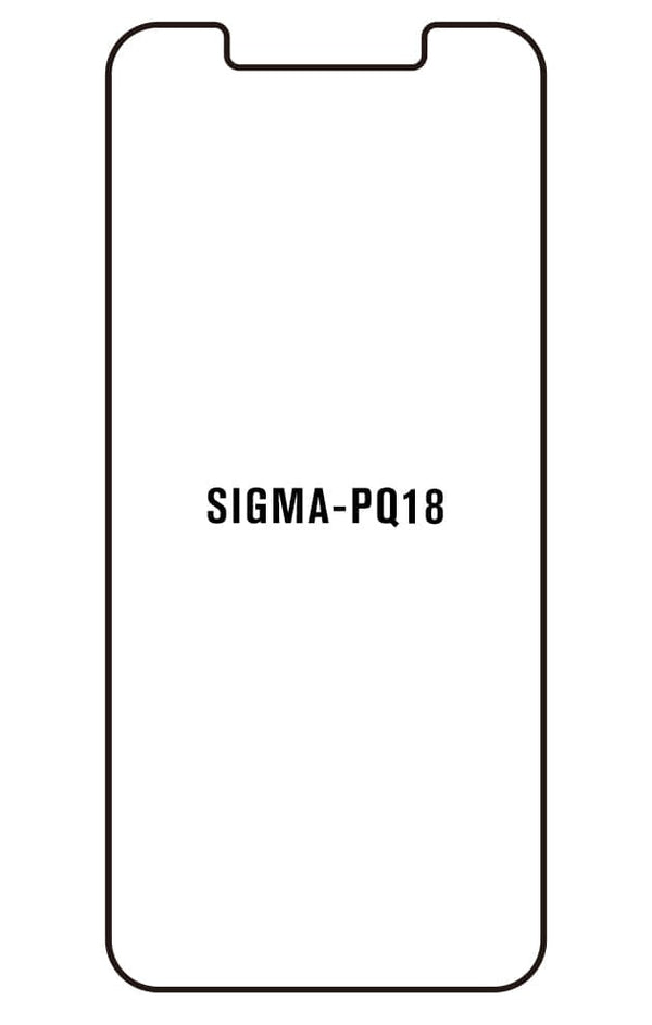 Film hydrogel pour Sigma mobile PQ18