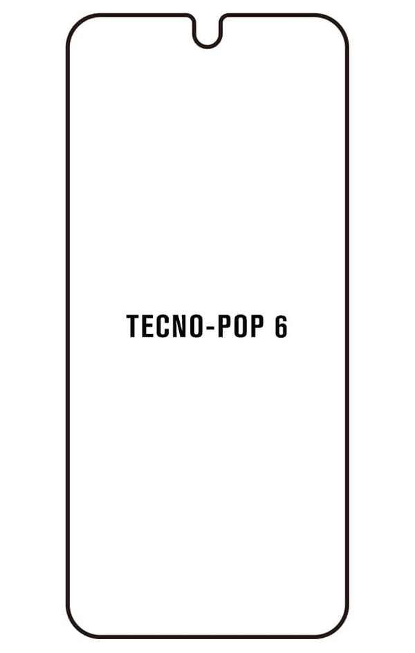 Film hydrogel pour écran Tecno Pop 6