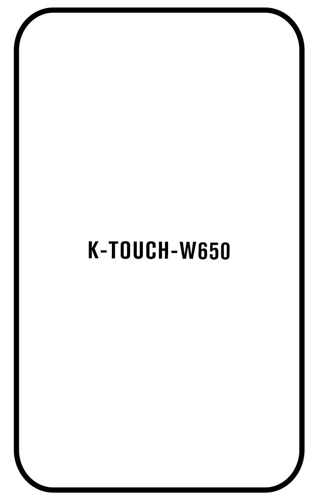 Film hydrogel K-Touch W650 - Film écran anti-casse Hydrogel