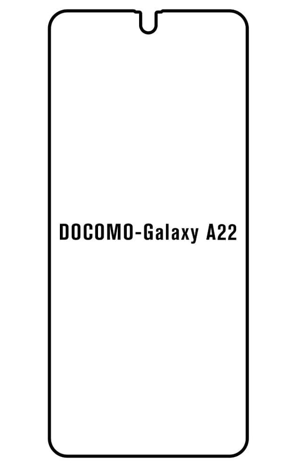 Film hydrogel pour Docomo Galaxy A22 5G