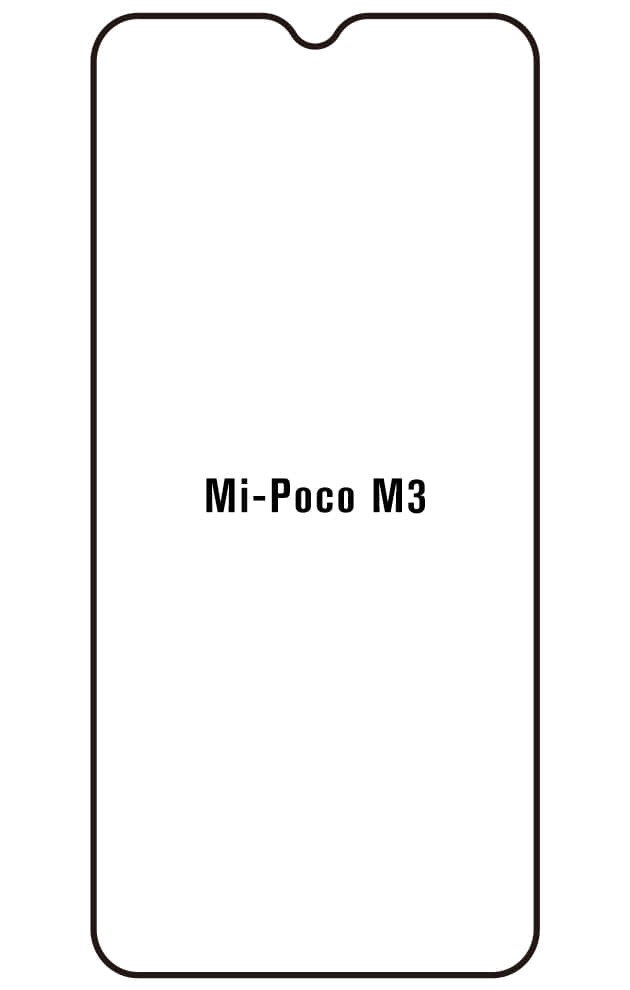 Film hydrogel pour écran Xiaomi Mi Poco M3