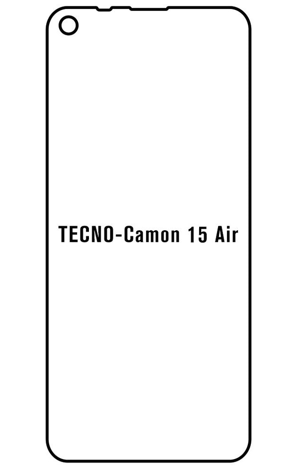 Film hydrogel Tecno Camon 15 Air - Film écran anti-casse Hydrogel