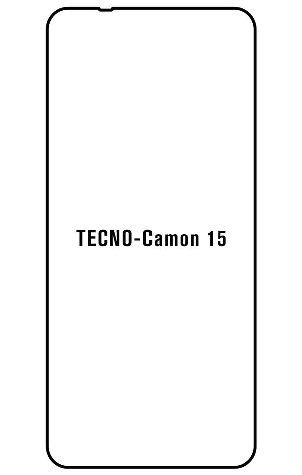 Film hydrogel Tecno Camon 15 - Film écran anti-casse Hydrogel