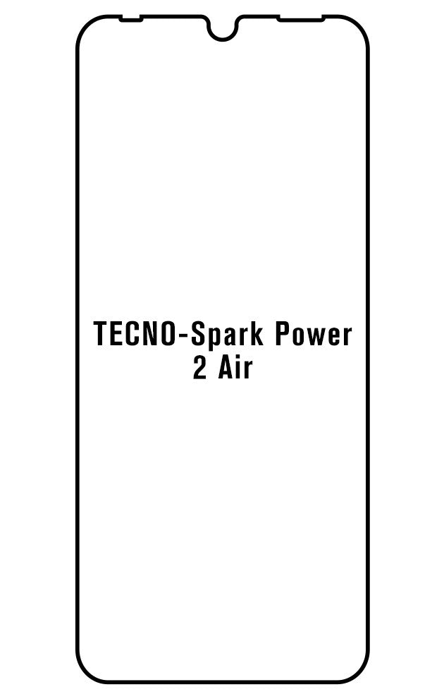 Film hydrogel Tecno Spark Power 2 Air - Film écran anti-casse Hydrogel