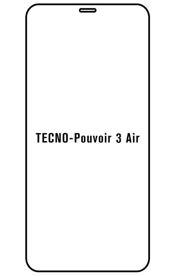 Film hydrogel Tecno Pouvoir 3 Air - Film écran anti-casse Hydrogel