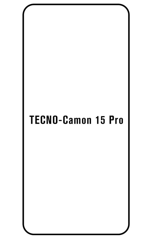 Film hydrogel Tecno Camon 15 Pro - Film écran anti-casse Hydrogel