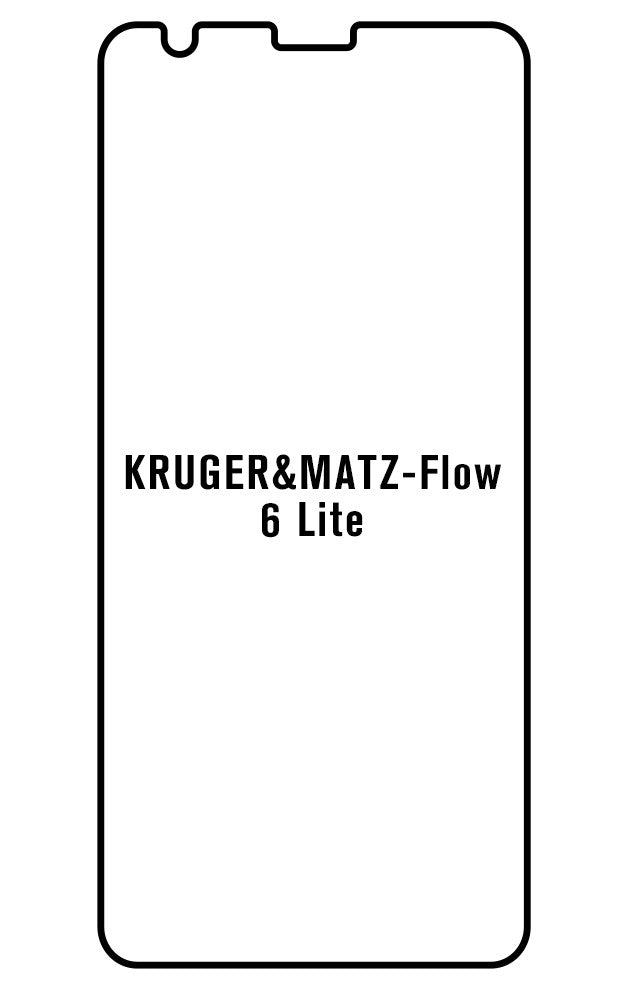 Film hydrogel Kruger&Matz Flow 6 Lite - Film écran anti-casse Hydrogel