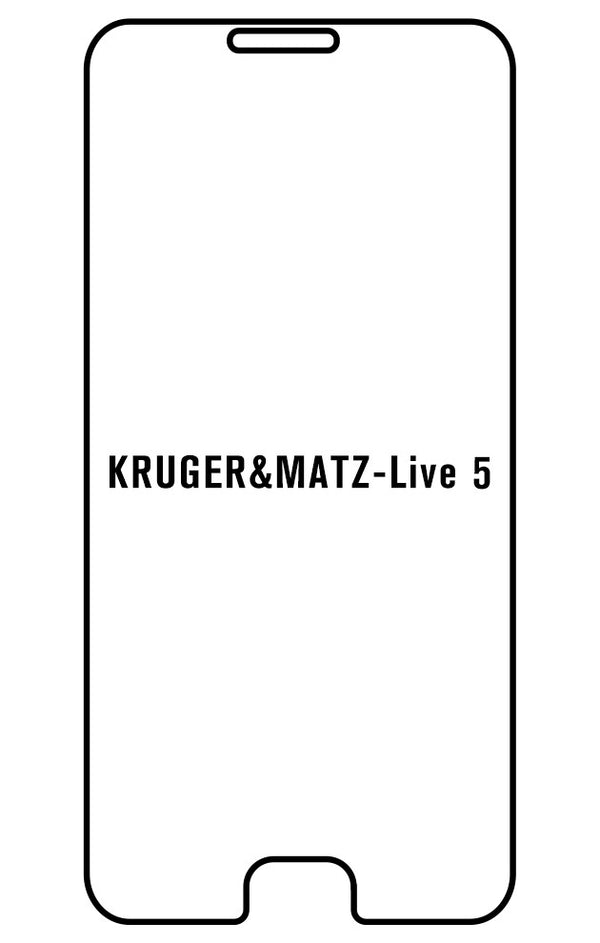 Film hydrogel Kruger&Matz Live 5 - Film écran anti-casse Hydrogel