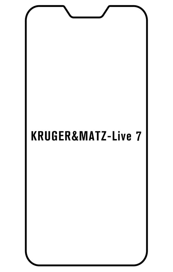 Film hydrogel Kruger&Matz Live 7 - Film écran anti-casse Hydrogel