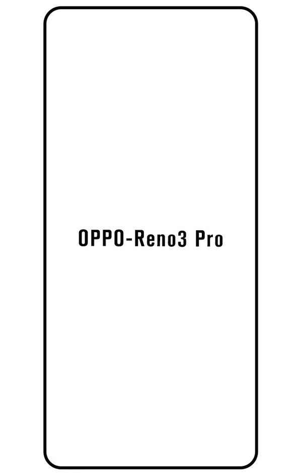 Film hydrogel Oppo Reno3 Pro (overseas version) - Film écran anti-casse Hydrogel