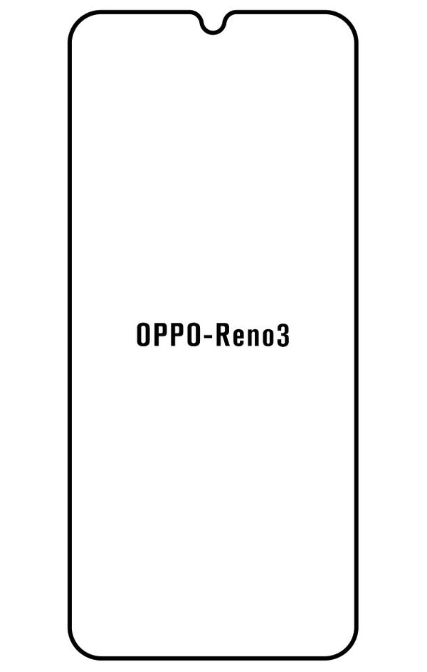 Film hydrogel Oppo Reno3 (overseas version) - Film écran anti-casse Hydrogel