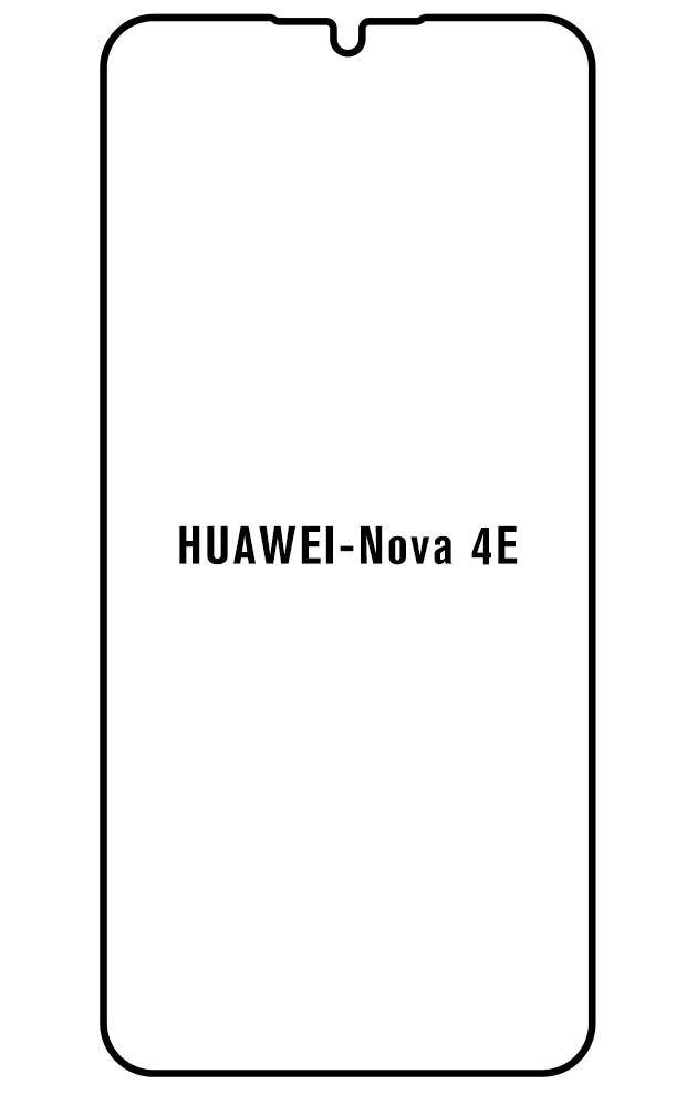 Film hydrogel Huawei Nova4e - Film écran anti-casse Hydrogel