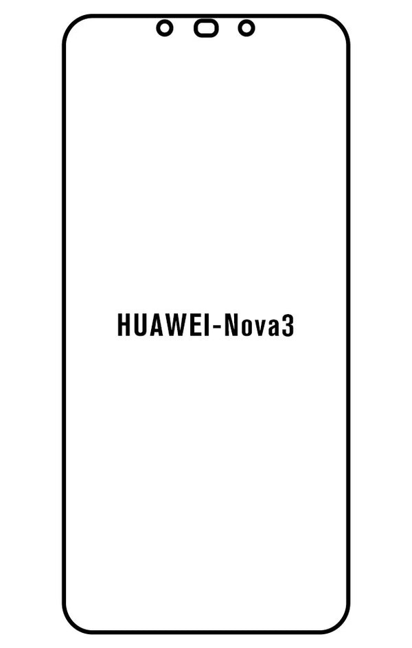 Film hydrogel Huawei Nova3 - Film écran anti-casse Hydrogel