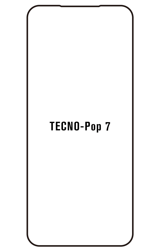 Film hydrogel pour écran Tecno Pop 7